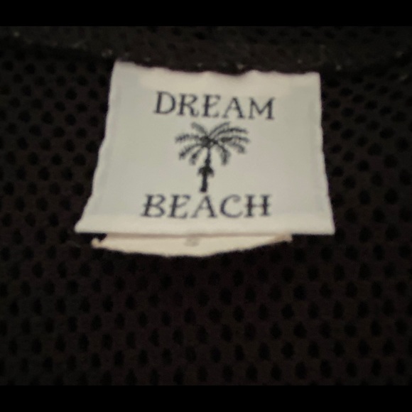 DREAM BEACH BLACK NET HOODED BEACH SWIM COVER-UP - Picture 6 of 6